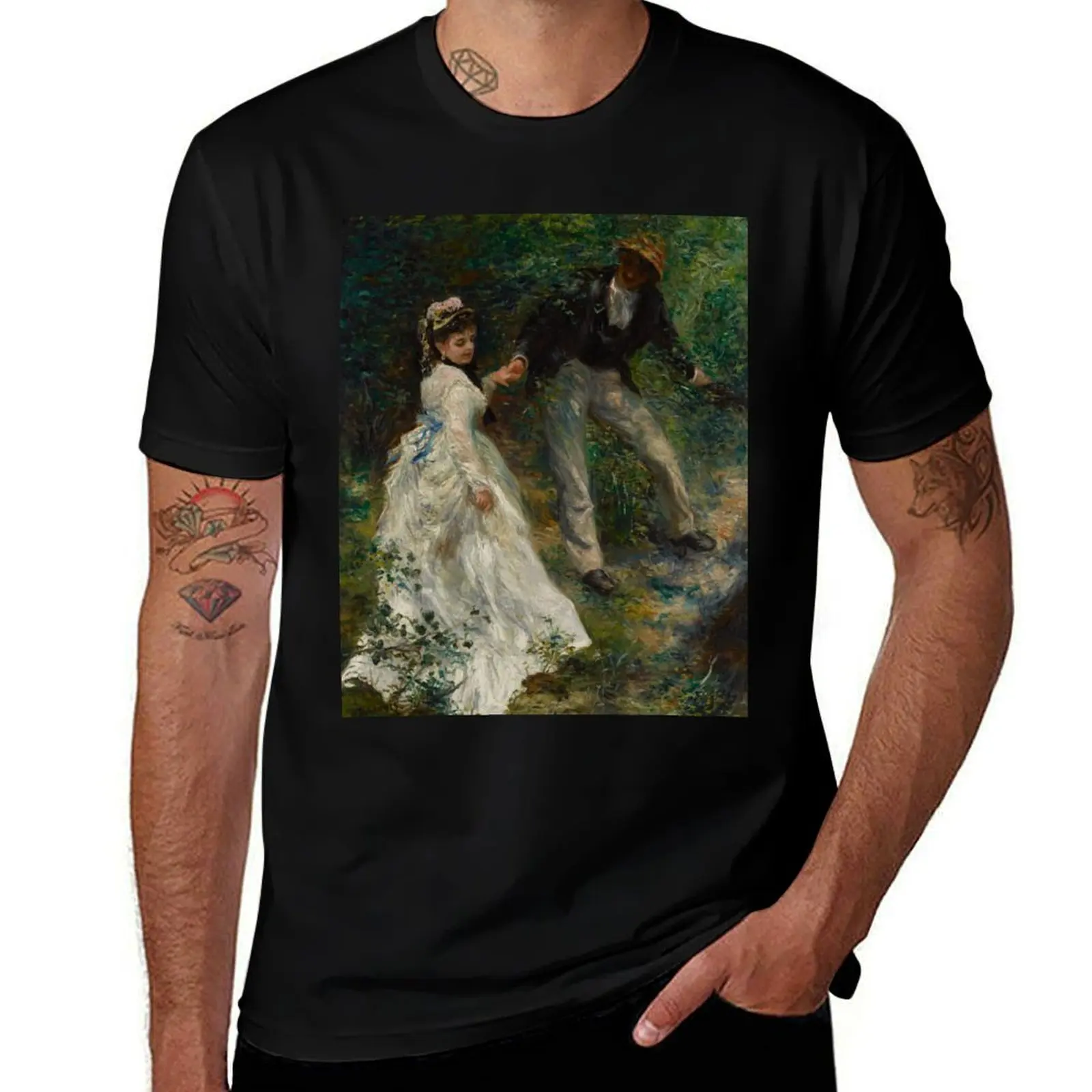 

La Promenade - Pierre-Auguste Renoir T-Shirt graphic t shirts for man t shirts for man cotton funny t shirts with prints T-Shirt