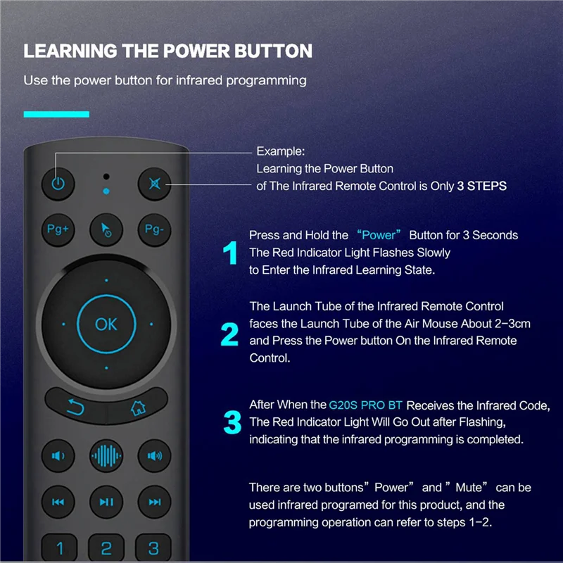 【Superdeals】2X G20S PRO BT5.0 2.4G ماوس هوائي لاسلكي ذكي جيروسكوب IR تعلم جهاز تحكم عن بعد بإضاءة خلفية لتلفزيون أندرويد BO