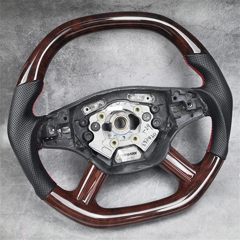 Peach Wooden Steering Wheel for ML W164 GL X164 W245 W251 ML GL B R Class 300 350 400 2006 2007 2008 2009