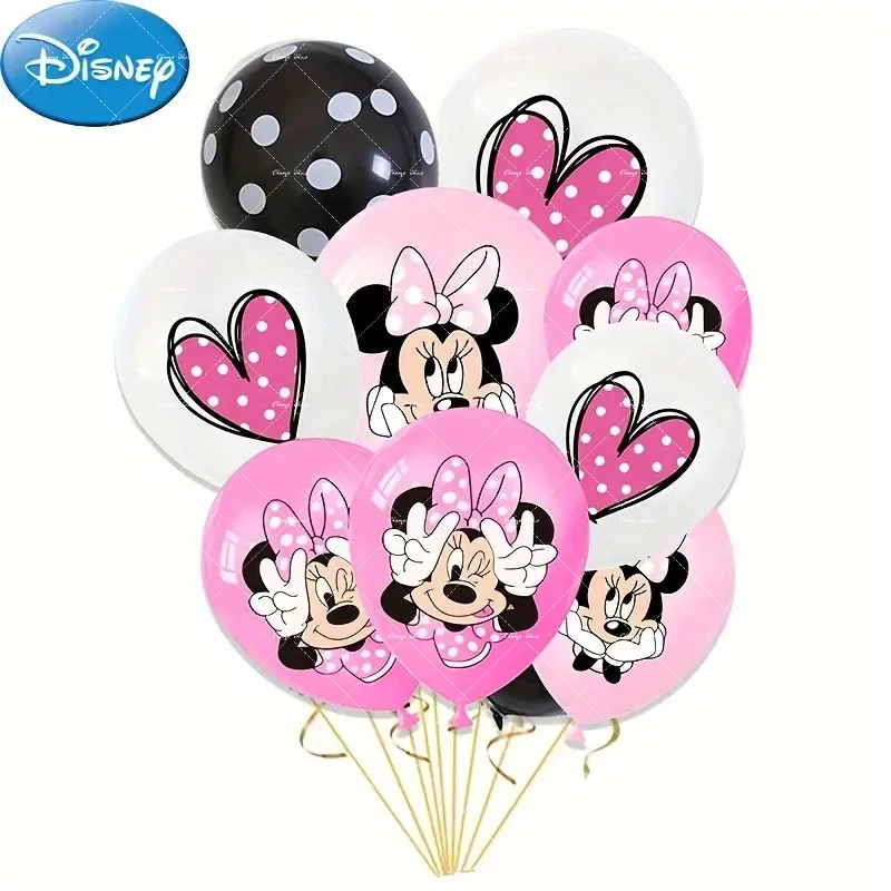 

Disney10pcsMickey MinnieCartoon Latex White Pink Balloons Wedding Baby Shower Children's Birthday Party Supplies Theme Decoratio