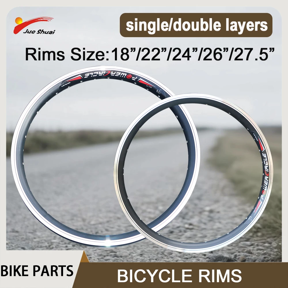 

Диски для велосипедных колес 18 дюймов, 22 дюйма, 24 дюйма, 26 дюймов, 27,5 дюймов, 700C с 36 отверстиями для горного велосипеда, двухслойные V-образные тормоза, аксессуары для дисковых тормозов