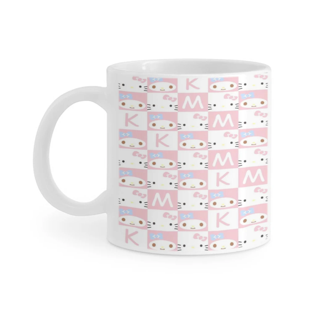 

Персонажи Sanrio Hello Kitty Kuromi My Melody, кофейная чашка с молоком, кружка мокко, 11 унций, керамическая чашка для чая, кофейная кружка, подарок на день рождения друзьям