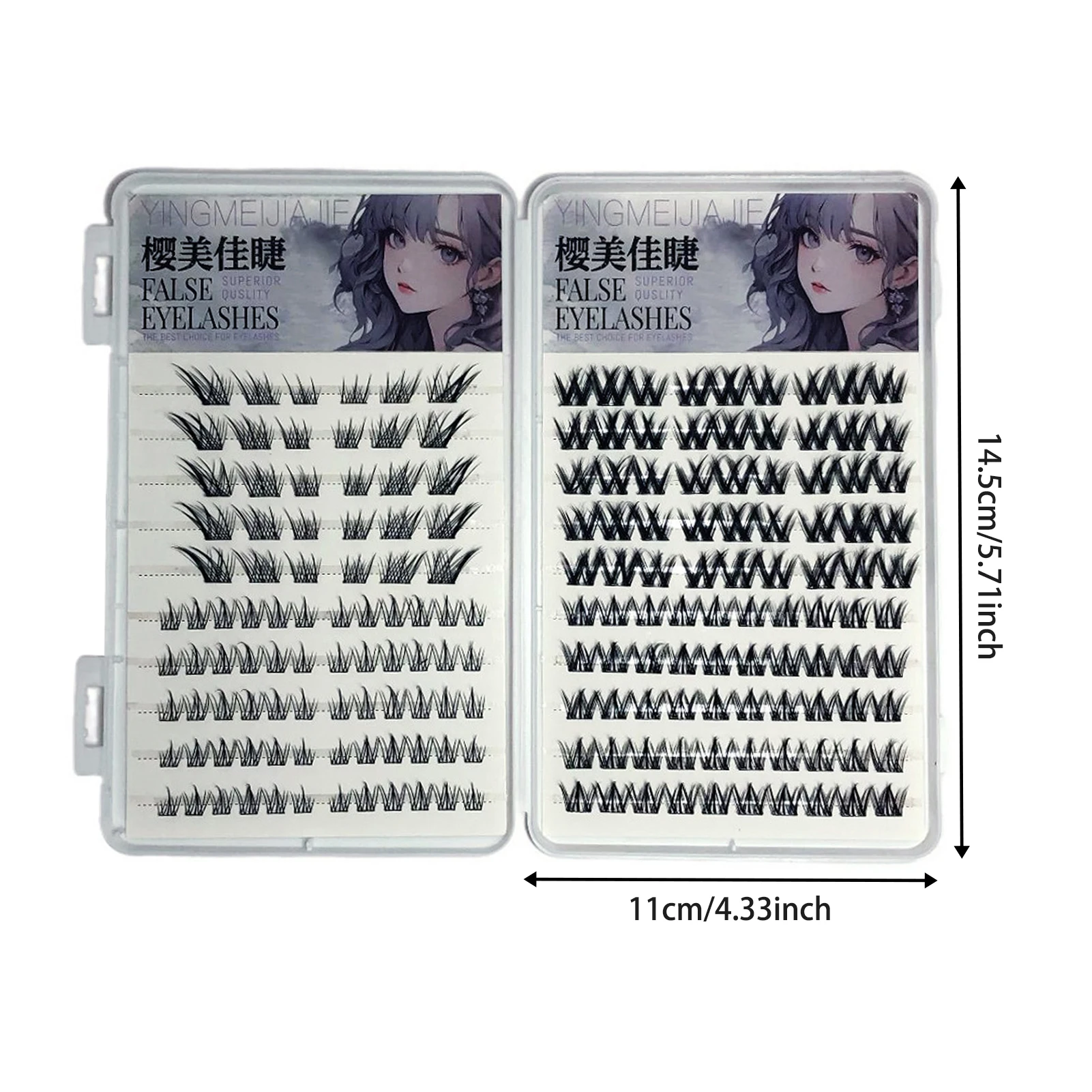 DIY No Glue False Eyelashes Adhesive Strips Glue free Natural Self Adhesive Volume cluster Eyelashes For Daily And Stage Wear