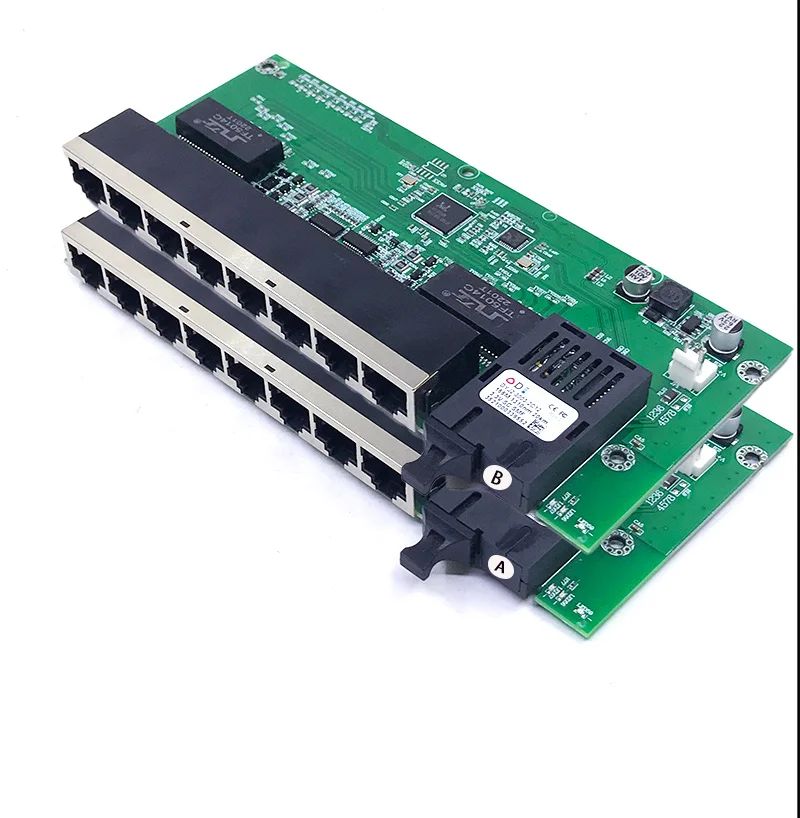 Standard protocol 802.3AF/AT 48V POE OUT/48V poe switch 8 10/100 mbps POE poort;1 10/100 mbps SC 20KM  poe switch