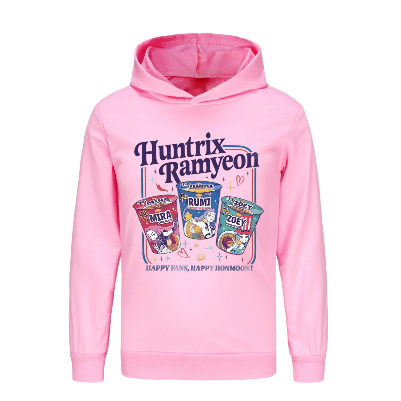 Pakaian Kpop Demon Hunters Fashion Anak-anak Pullover Lengan Panjang Hoodie Anak Perempuan Hoody Pakaian Luar & Mantel Anak Laki-laki Kasual Harajuku Sweatshirt