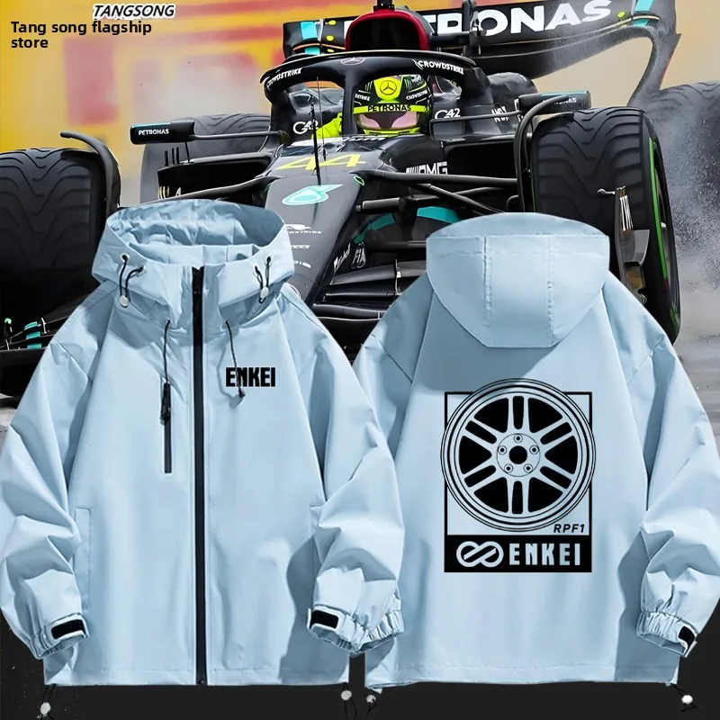 

Мужская ветрозащитная куртка Enkei Racing с длинными рукавами для технических энтузиастов, повседневная, из полиэфирного волокна