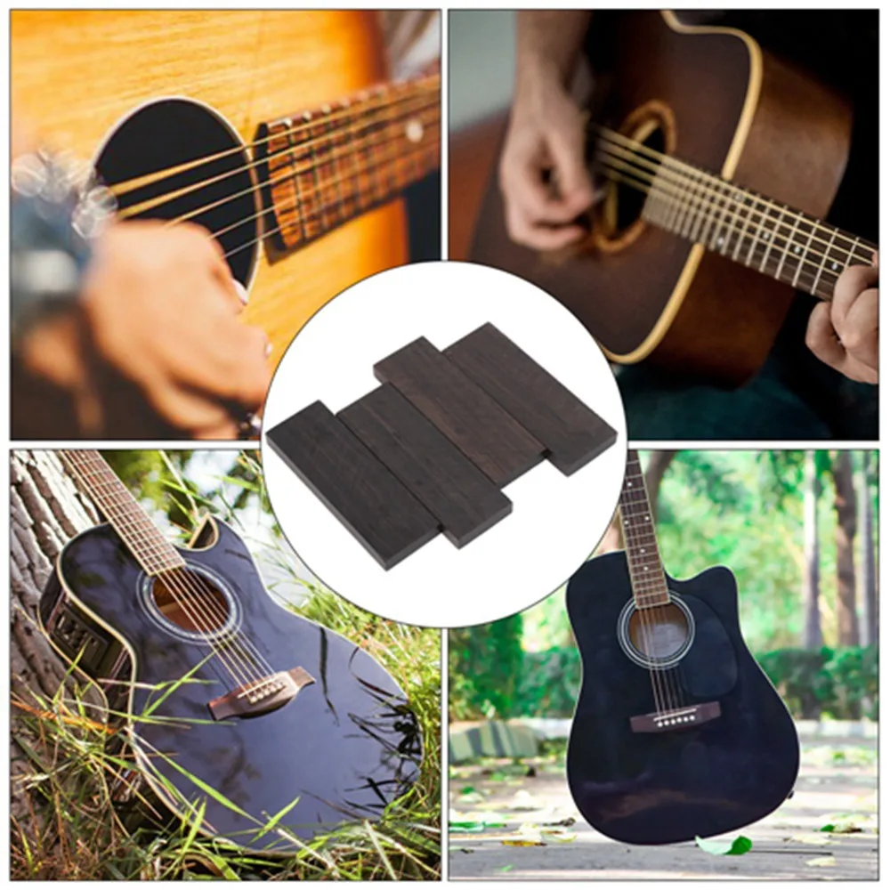 

2pcs Black Ebony Wood Ebony Handle Material Wood Timber Plate ​Handle Material​ ​DIY tool 120x40x10m