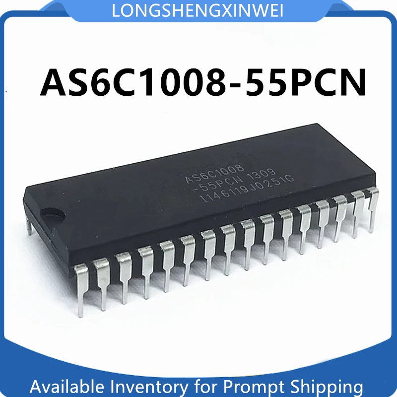 1PCS New Original AS6C1008-55PCN AS6C1008 DIP-32 Flash Memory Chip Static Random Access Memory in Stock