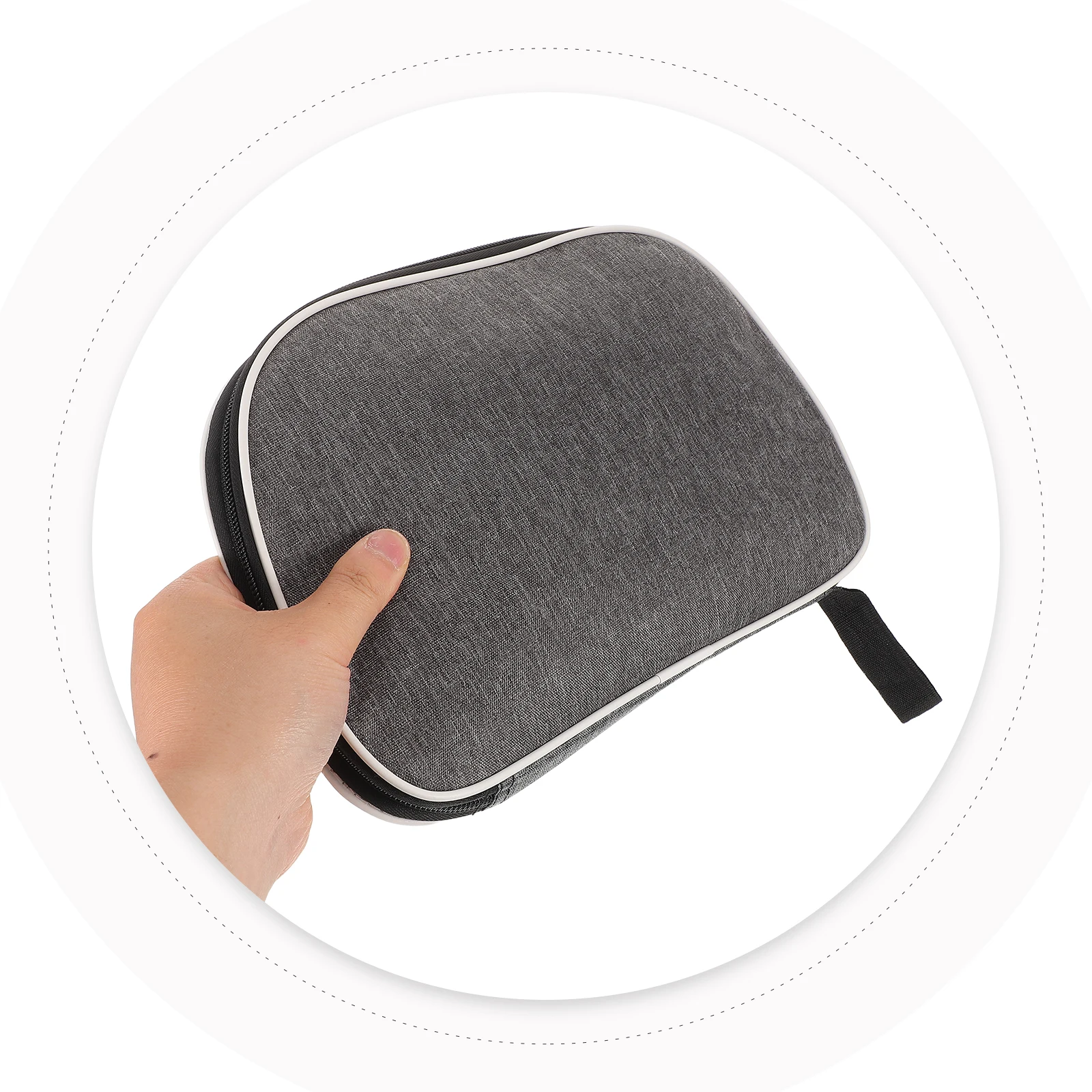 

Table Tennis Racket Bag Lightweight Oxford Fabric Waterproof Zipper Case For Pingpong Paddle Storage Travel Sport Equipment Grey