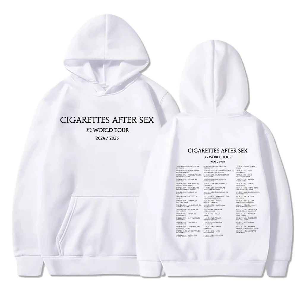 Cigarettes After Sex X\'s World Tour 2024 Hoodie Women Men Pullover Sweatshirt Sudadera Harajuku Tops