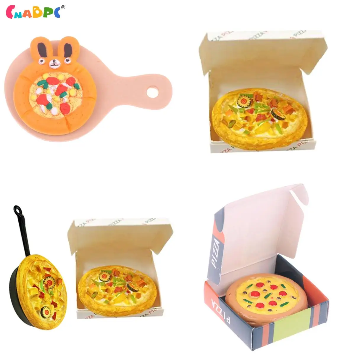 1Pcs 1:12 Dollhouse Miniature Pizza Small Simulation Kitchen Decor Ornament Model DIY Pretend Play Toy Accessories Shooting Prop