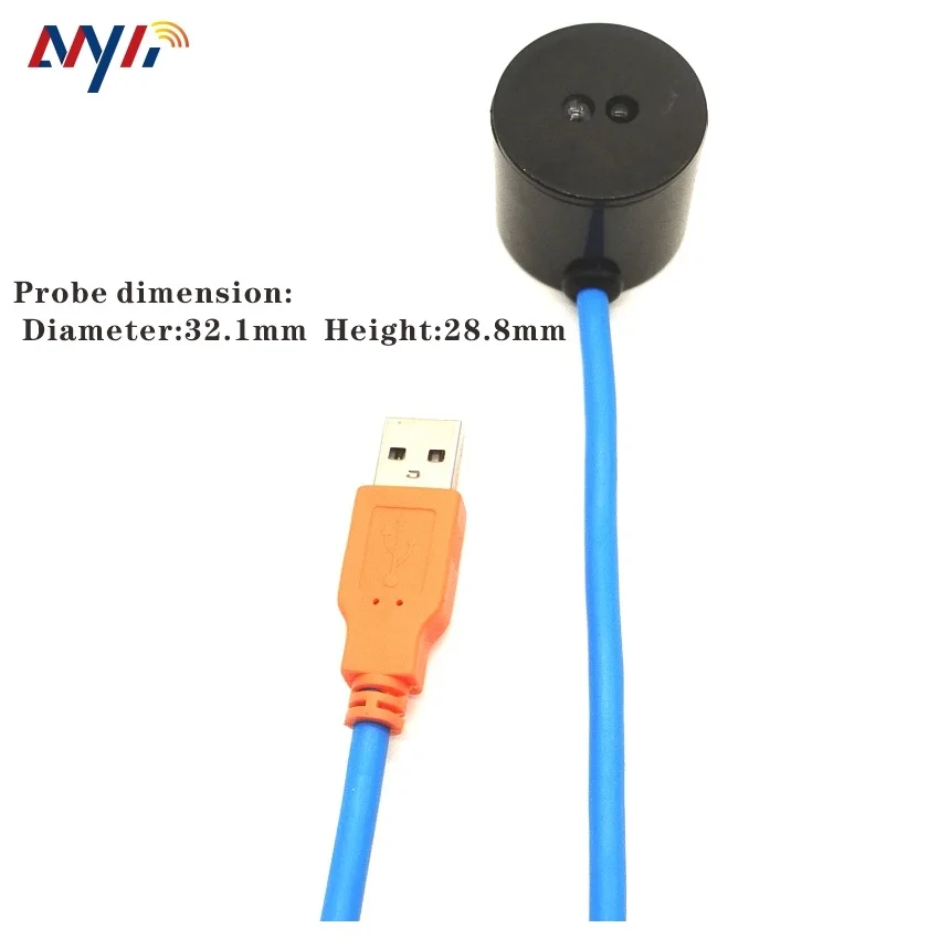 Sonda óptica infrarroja para medidor de flujo de calor, lector de medidor de Gas inteligente prepago kWh, USB 2,0, IEC62056-21, IEC61107, DLMS