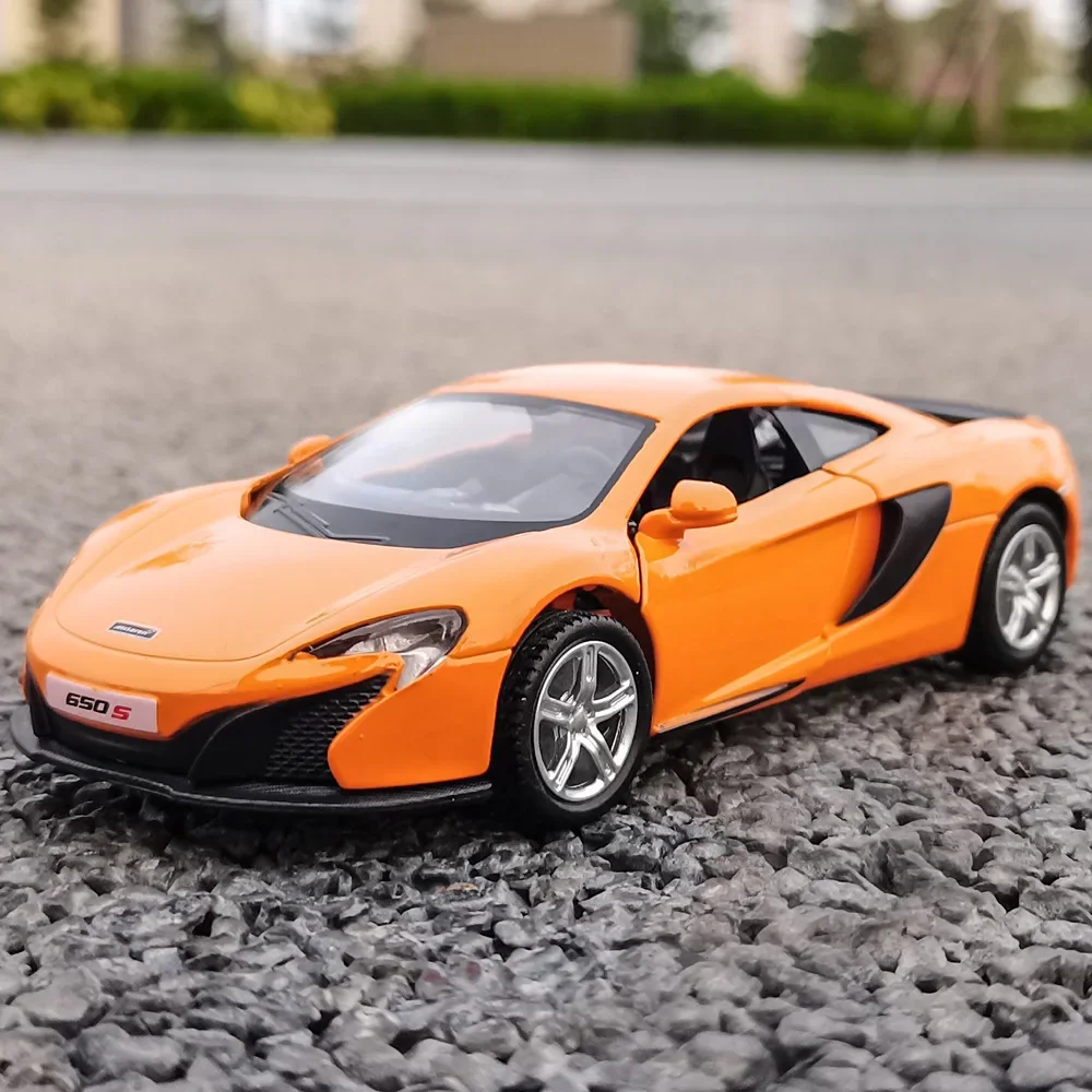 1:36 Simulation McLaren 650s Alloy Racing Sport Car Model Diecast & Toy Vehicles Metal Decoration Pull Back Collection Boy Toys