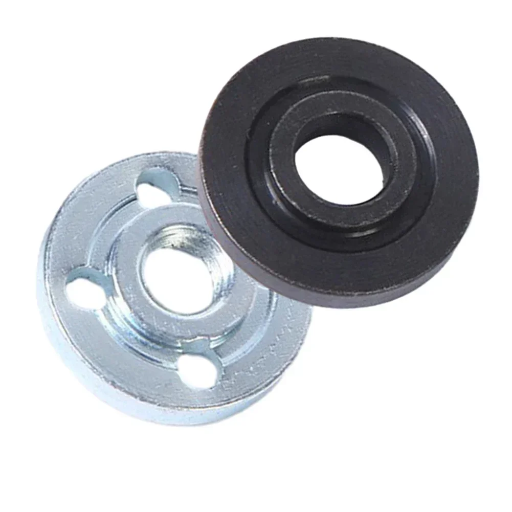 M10 Thread Angle Grinder Metal Pressure Plate Inner Outer Flange Nut Set Tools Replacement  For 100 Type Angle Grinder Polisher