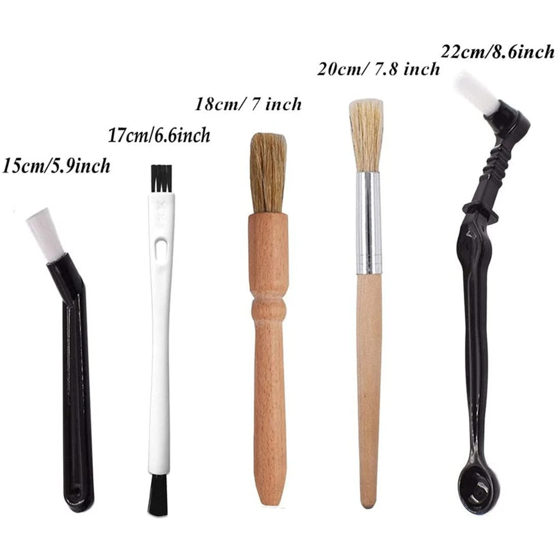 Набор кистей для кофе, набор кистей для эспрессо, деревянная щетка для чистки кофемолки и щетка для эспрессо для кофемашины