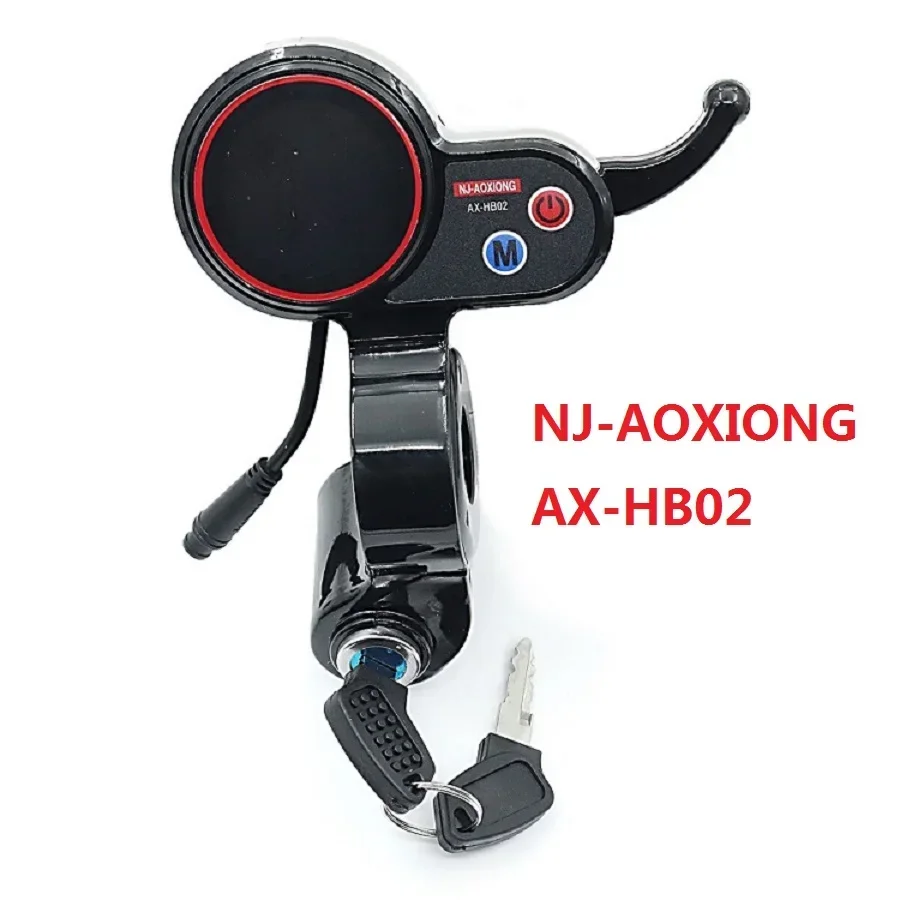 NJ-AOXIONG AX-HB02 With Key Switch 6pin  Display Throttle With  48V 25A Dual Drive Controller For Electric Scooter Accessories