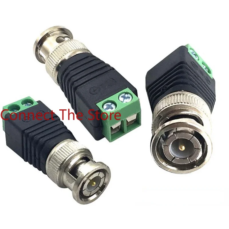 7PCS BNCmaleAdapter Q9 MaleTo 2-bitTwistedPairTerminal Connector Solderless  BNC To 126 Positive And Negative Terminals