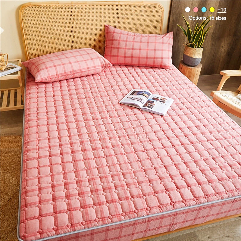 Mattress Protector Breathable Cooling Mattress Pad Cover Antibacterial Hypoallergenic Anti Dust Mite Noiseless Mattress Cover