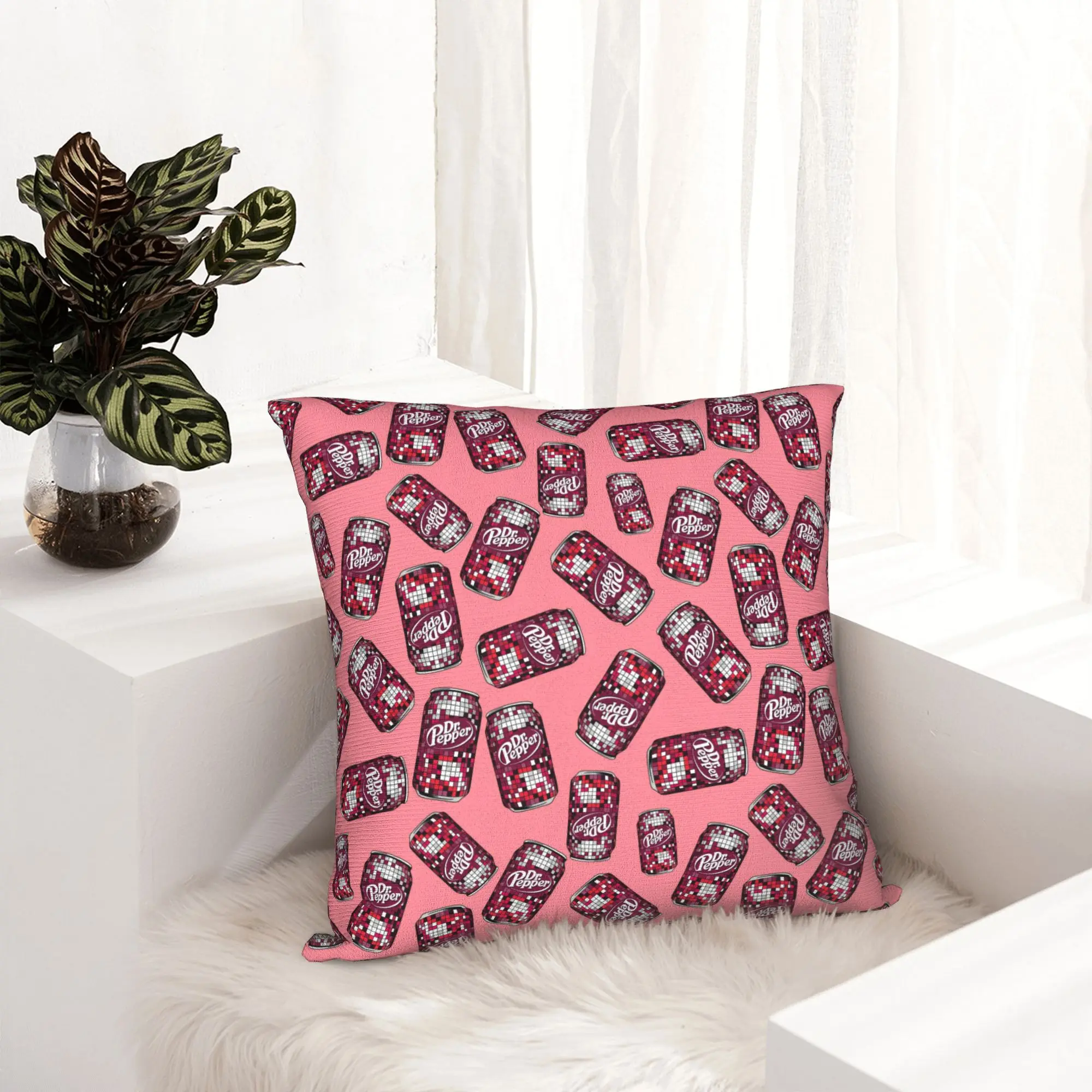 Unique Peppers Print Pillow Case 40x40cm Home Decorative Luxury Vintage Dr. Soda Est Outdoor Cushions Square Pillowcase
