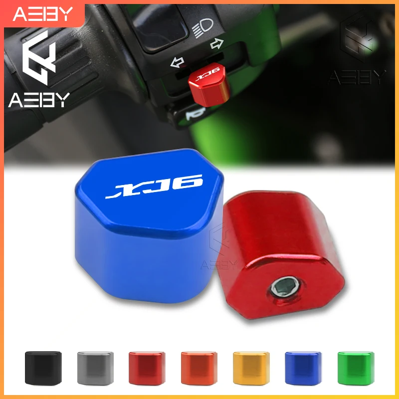 Botão interruptor de sinal de seta para motocicleta, locomotiva cnc, substituição, decoração para yamaha xj6n xj6 n desvio, acessórios de interruptor de direção