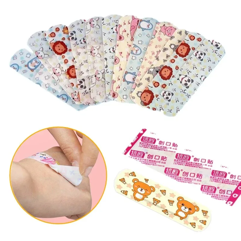 

120Pcs/Set Cartoon Band Aid for First Aid Wound Dressing Patch Children's Plasters Waterproof Emergency Tape Adhesive Bandages