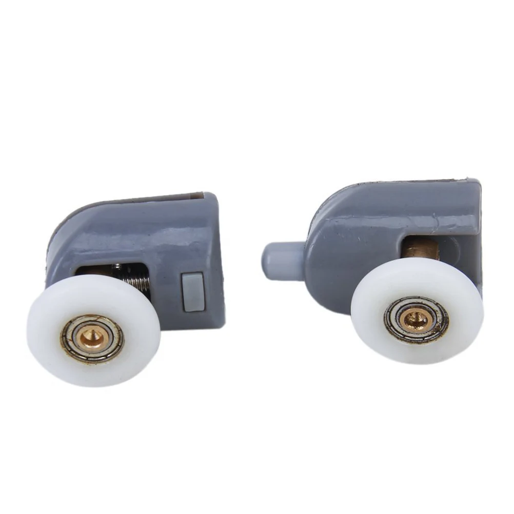 

2pcs Spring Wheel Pulley 25mm Diameter 34mm Height Shower Door Rollers Replacement for 4-8mm Glass Doors Bottom Runner Wheel