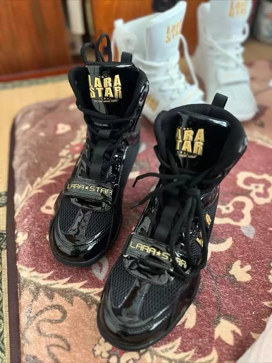 

Профессиональные боксерские ботинки, мужские высокие борцовские спортивные туфли, мужские универсальные нескользящие кроссовки для фитнеса, мужские спортивные туфли