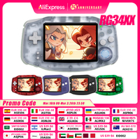 ANBERNIC NEW RG34XX Retro Game Console With 32G TF Card Portable Gaming Console 3.4 Inch IPS Screen 3500mAh Battery HDMI-Out