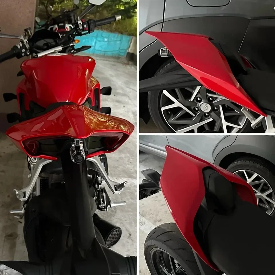 For DUCATI Panigale V4/S V4R V2 Street Fighter V4/S V2 Superleggera Street Fighter rear single seat rear wing hump