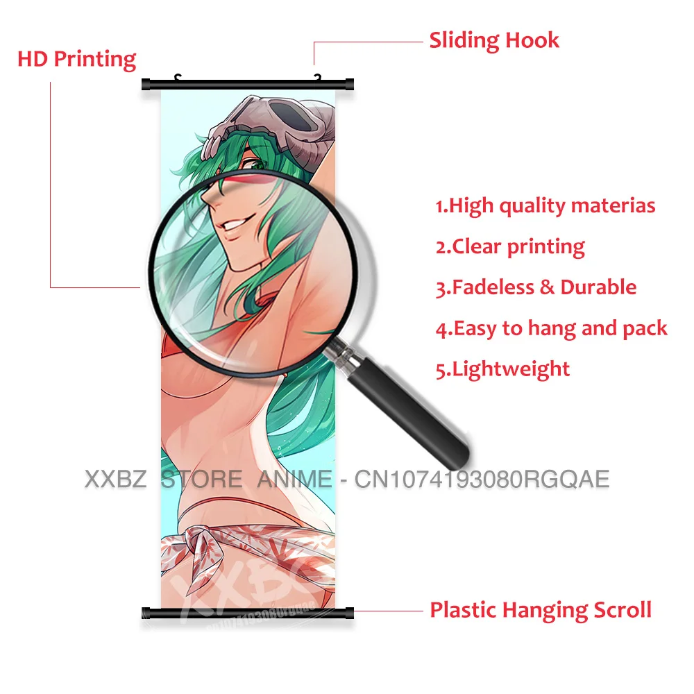 BLEACH Anime Home Dekoration Scrolls Bild Sexy Inoue Orihime Leinwand Wand Kunstwerk Hängen Malerei Kuchiki Rukia Kawaii Poster