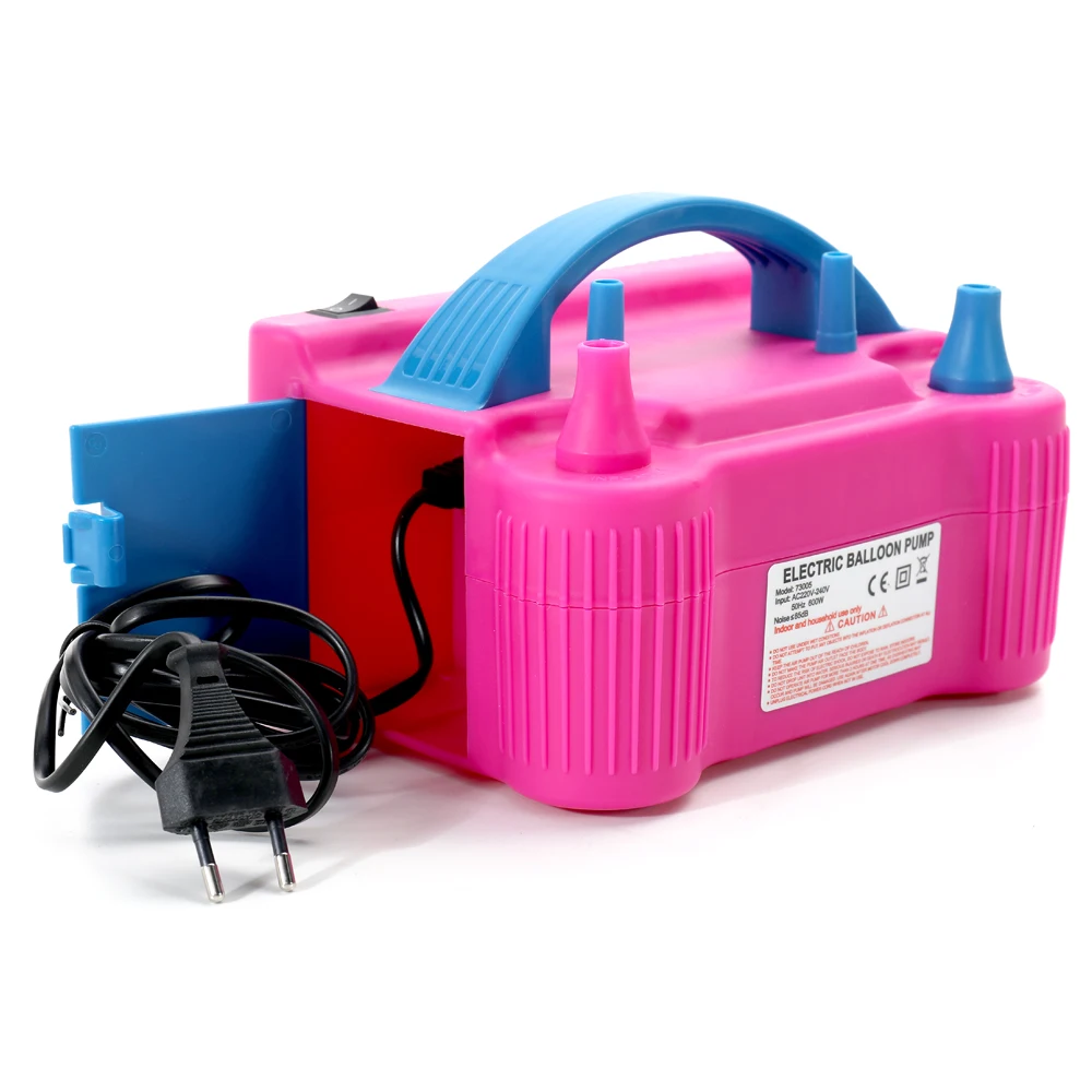 220V-240V Electric High Power Two Nozzle Air Blower Balloon Inflator Pump Fast Portable Inflatable Tool