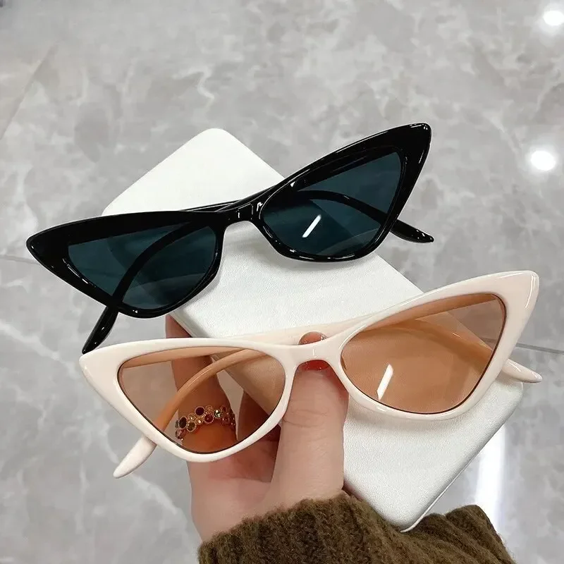 Retro Cat Eye Sonnenbrille UV400 Brillen Sonnenbrillen für Damen Sonnenbrille Kleiner Rahmen Vintage Fashion Shades