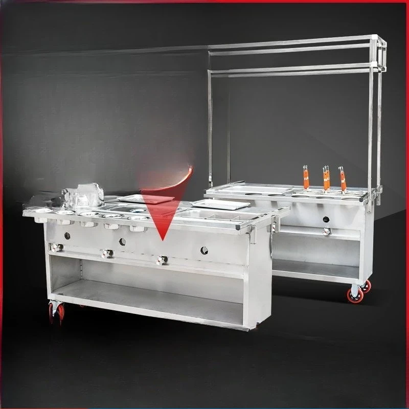 Multifunctional stall truck, night market food truck, Chuanshuxiang Oden cooked Malatang