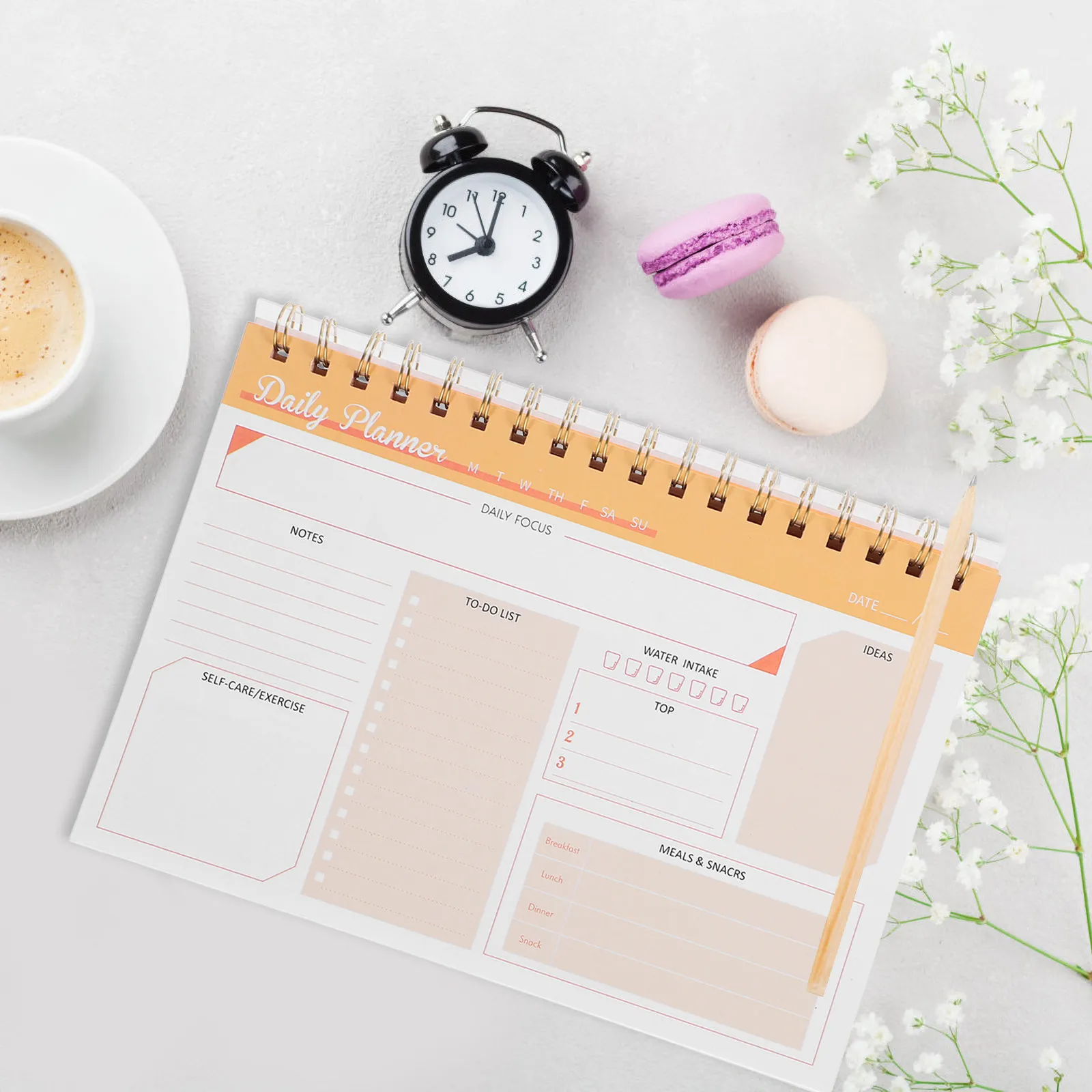 

Efficient Planner Date Planner Spiral Notepad for Work Study Schedule Management Appointment Plan Pad
