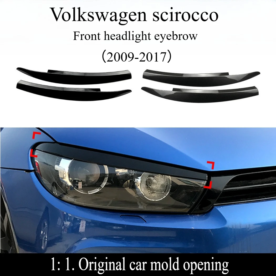 Applicable to Volkswagen Scirocco 09-17 lamp eyebrow headlights car stickers exterior modification accessories wholesale