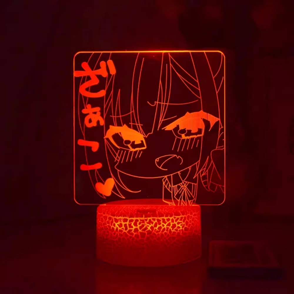 Anime Sky Music 3d Lamp Cartoon Nightlight Girls Manga Night Lamp Acrylic Light Board for Kids Children Gift Bedroom Decorative