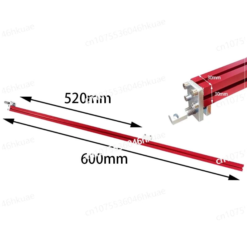 Morsetto per scheda di legno per sega a scatto sega circolare elettrica righello di guida per macchina da taglio Clip di fissaggio in alluminio strumento per la lavorazione del legno 120/100cm