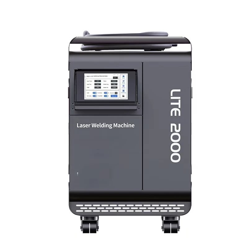 Saldatrice laser a fibra portatile con potenza sufficiente 1000W 1500W 2000W con alimentazione automatica del filo per metallo