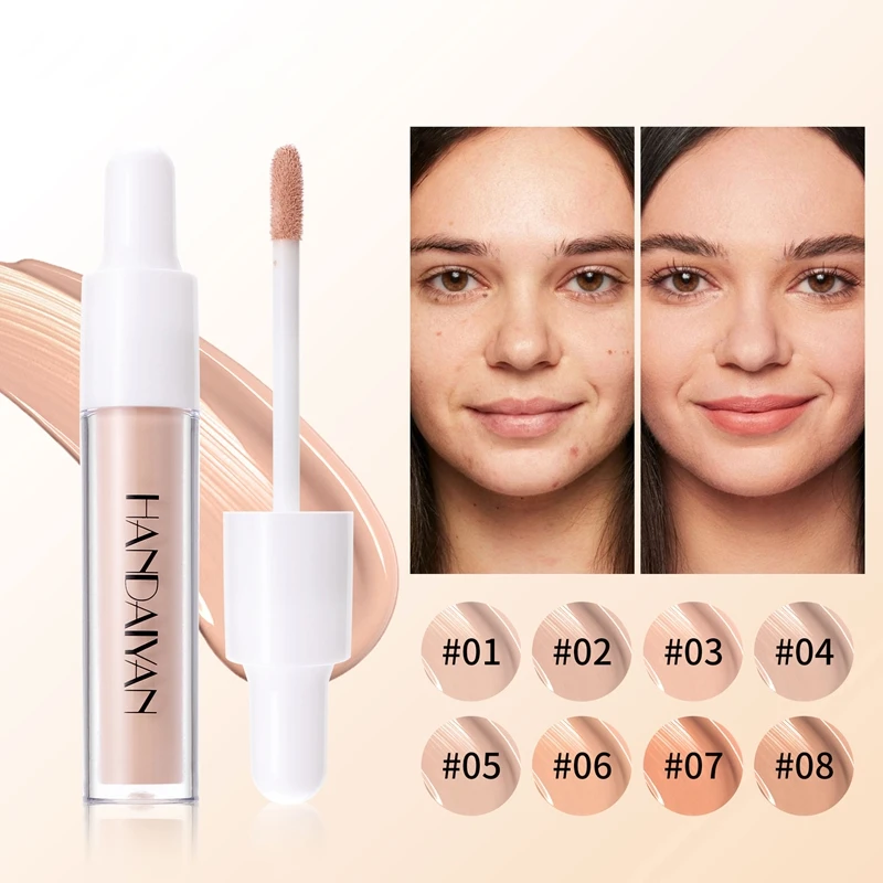 Waterproof Matte Liquid Concealer Cream Makeup Moisturizing Cover Acne Dark Circles Foundation Face Contouring Cosmetic