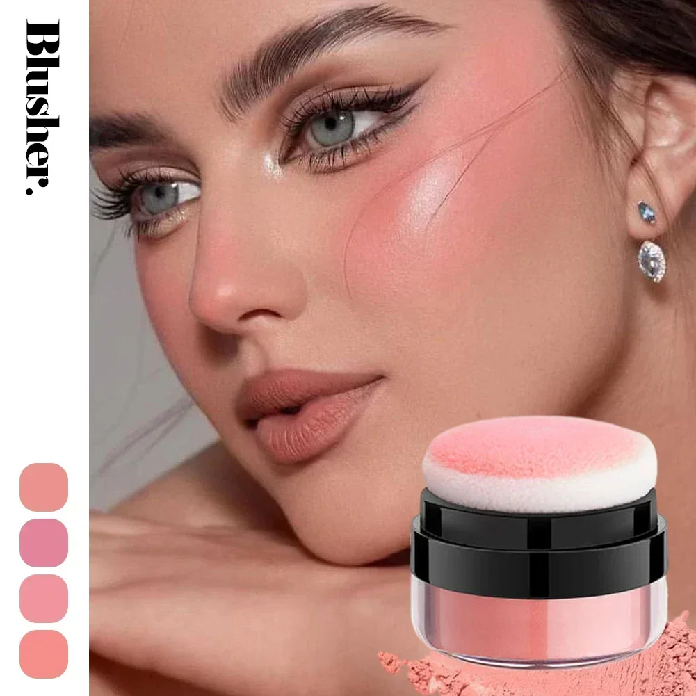 Powder Blusher Mushroom Head Air Cushion Blush High Gloss Repair Cosmetics Soft Mist Cheek Rouge Face Contour Makeup