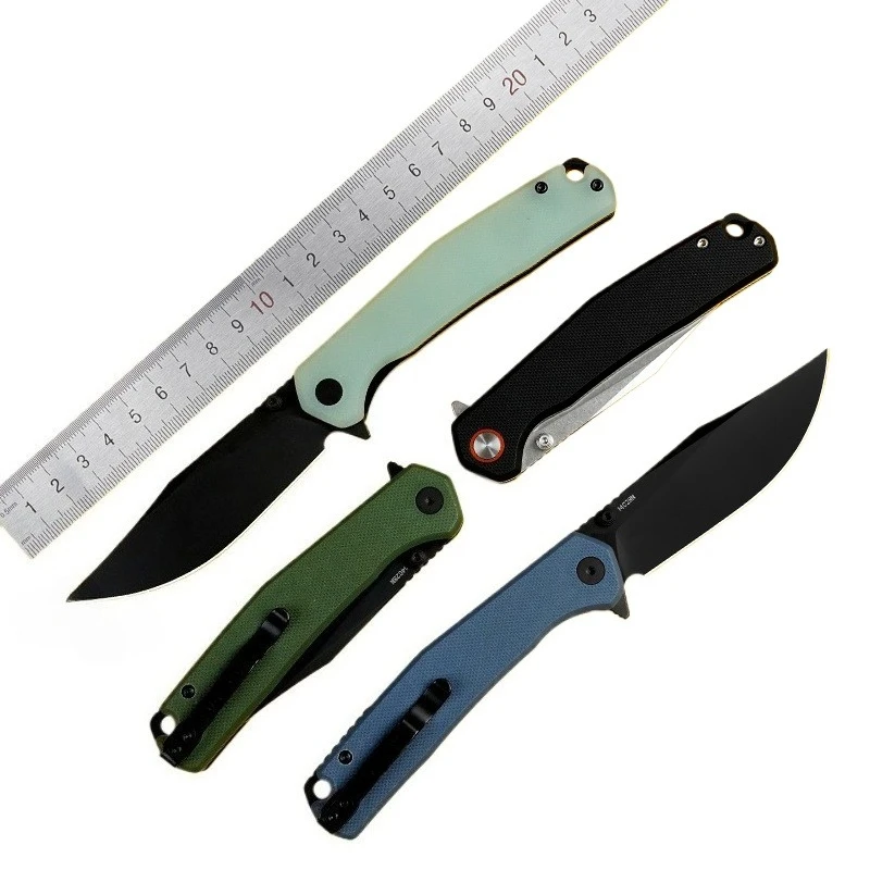 

TL-J335 Outdoor Camping Folding Knife 14C28N Blade G10 Handle Pocket Survival Tactical Hunting Utility Fruit Knives EDC Tools