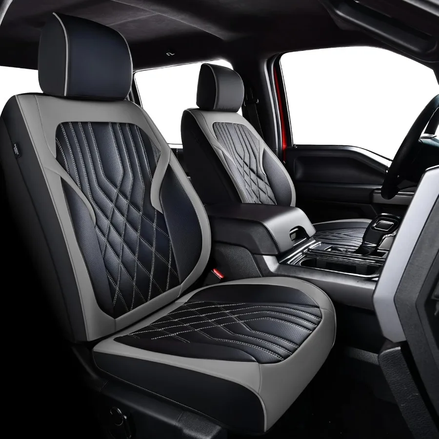 

Silverado Sierra Seat Covers NLeather for 2019-2025 Chevy Silverado GMC Sierra 1500 and 20202025 2500HD 3500HD Crew Cab Full Set