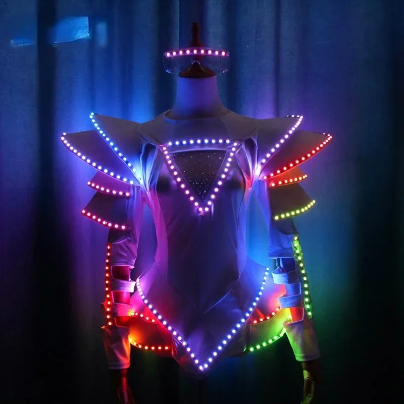 Light Up Luminous Clothes LED Costume Ballet Tutu Dresses For Dancing Skirts Wedding Party Outfit Circus Show Stage Suit