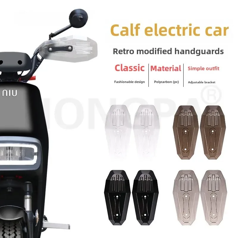 Adecuado para vehículo eléctrico U1 UQI + guardamanos de parabrisas modificado batería motocicleta guardamanos anticaída universal