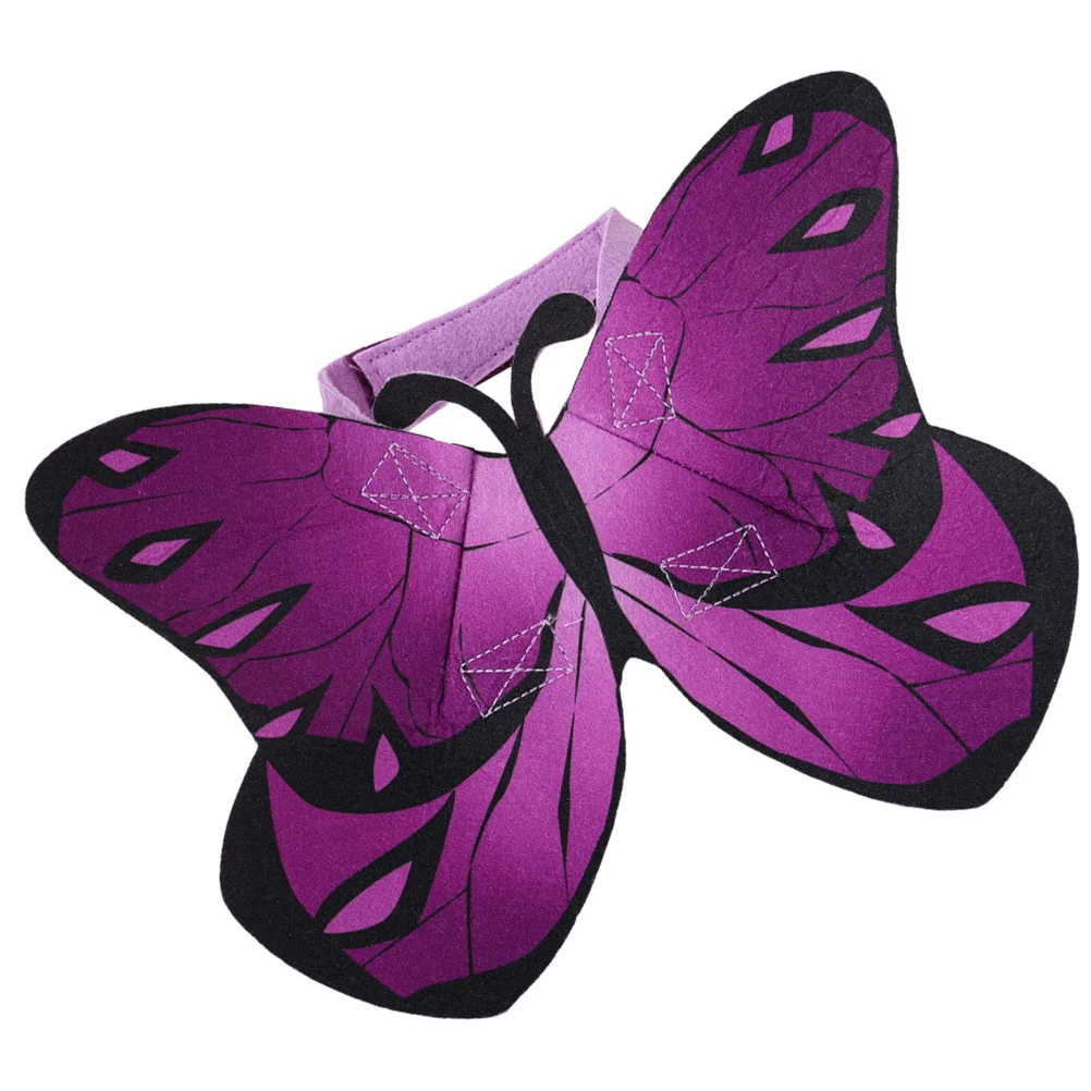

Purple Cat Wing Costume Butterflies Design Pet Apparel Halloween Party Decorative Accessory Cat Costume Lovely Pet Outfit