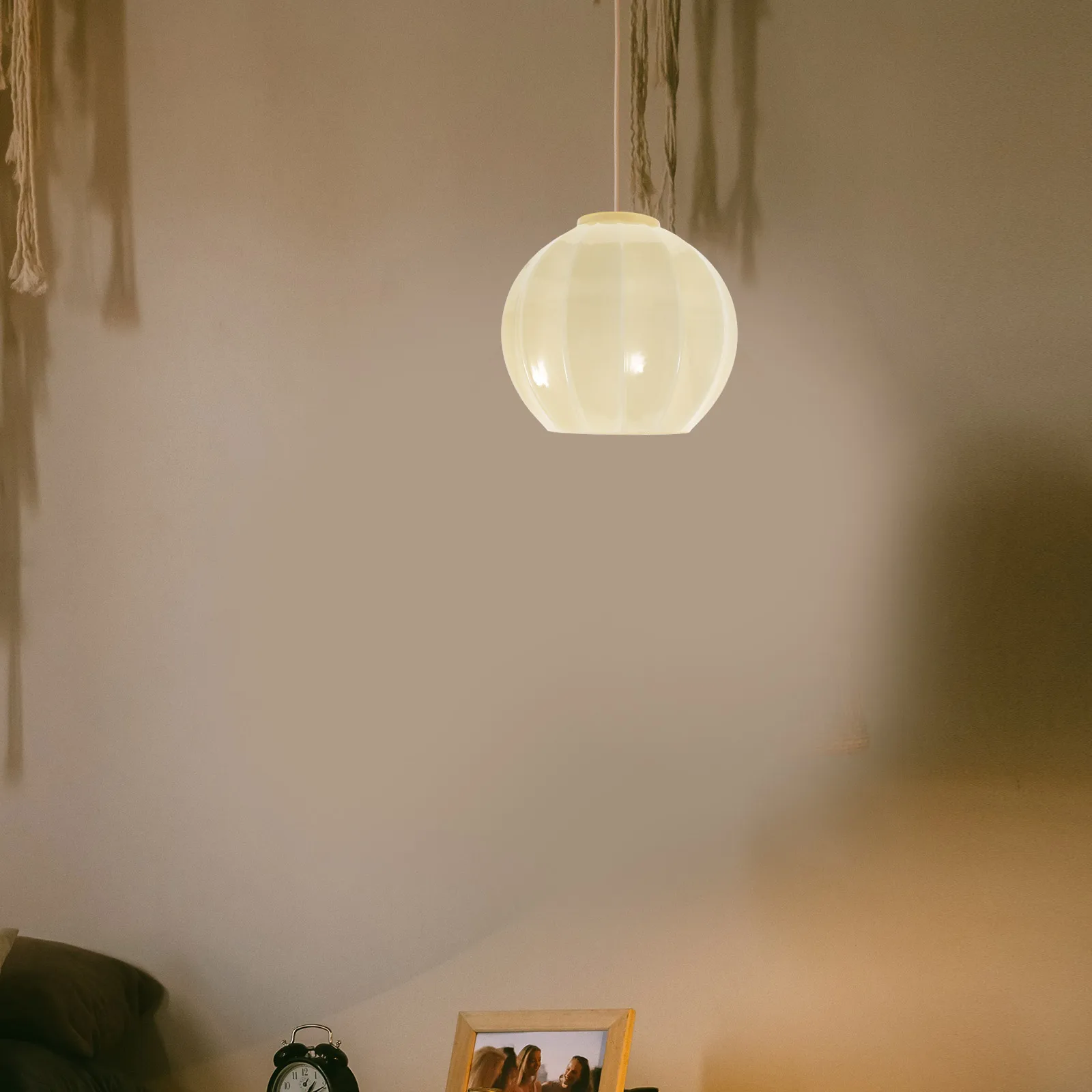 

Vintage Glass Chandelier Shades for Pendant Lights Modern Lampshade Decor Aesthetic Enhancement Easy Installation E27 Bulb Fit