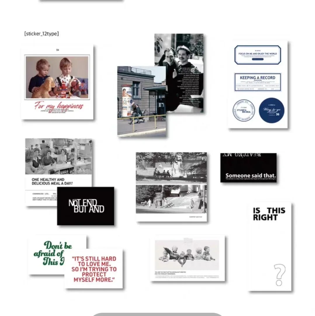 شخصيات OAB الكورية 202hosil مجلة ذات المناظر الطبيعية الخلابة ريترو سكرابوكينغ ملصق المواد التصوير ملصق حزمة الحرف اليدوية