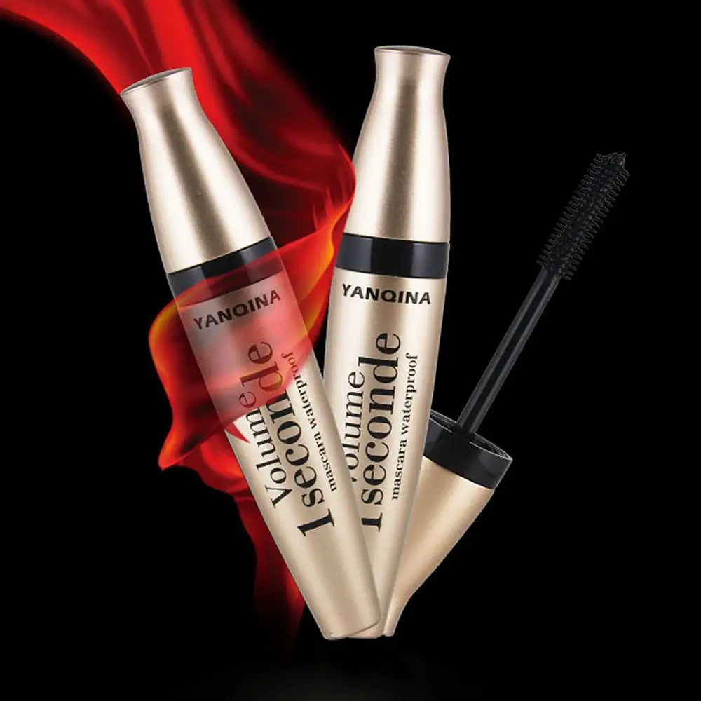 3D Waterproof Mascara Fiber Black Eyelashes Curling Brush Long Lasting Extension Volumizing Smudge Proof