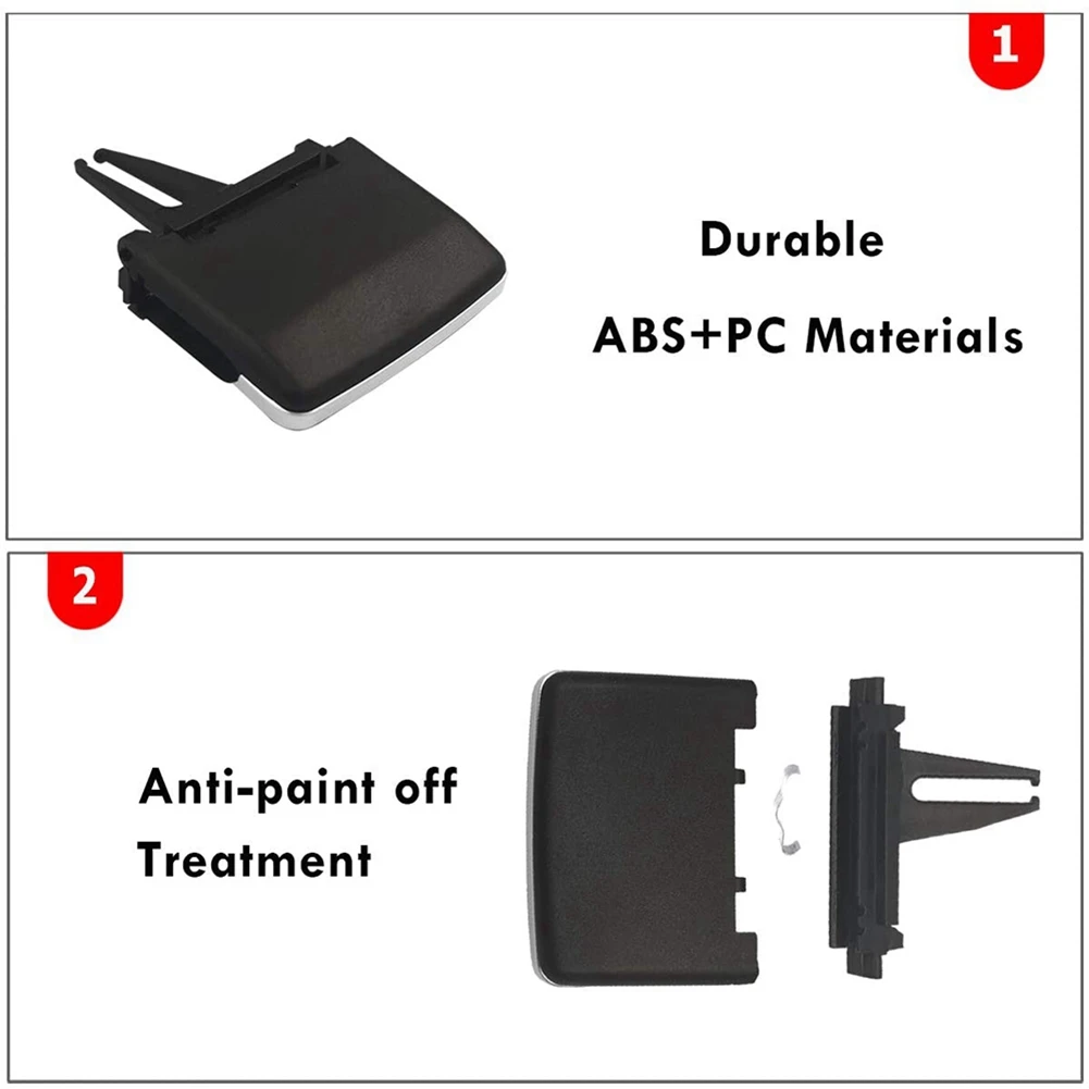 

A03Q-2X Для Mercedes Benz Передние левые и правые вкладки вентиляционного отверстия, зажим для передней решетки воздушной решетки для W166 Ml Gle Class X166 Gl