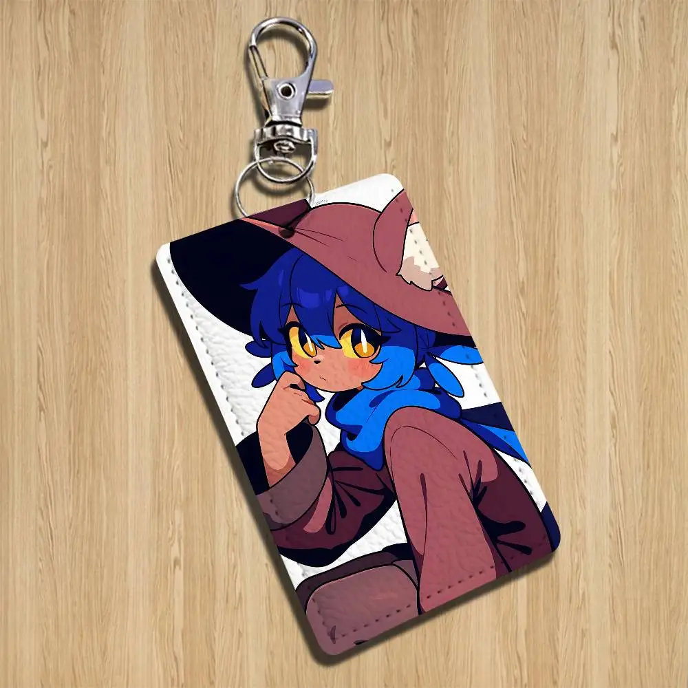 cute Niko game OneShot Holder For Bank Business Work Card Holder Student Card Case Bus Card Keychain